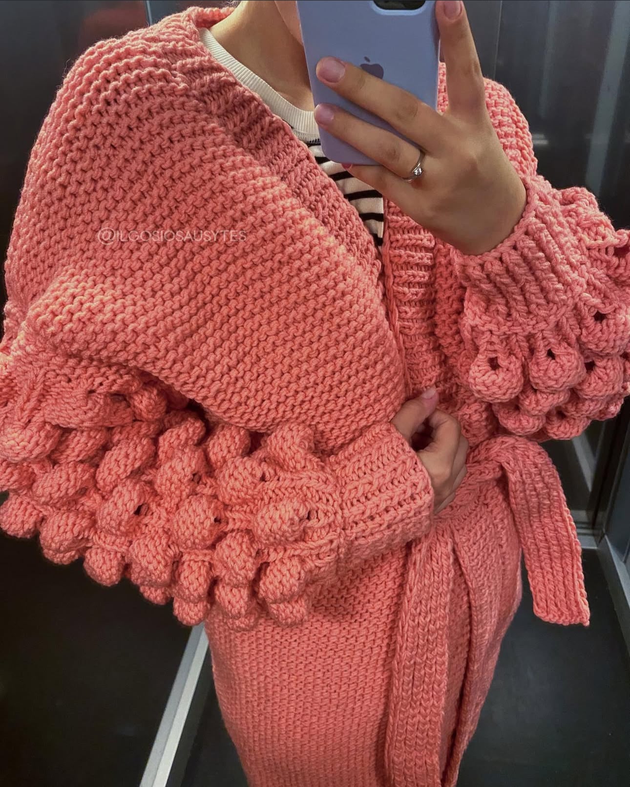Bubble Sleeve Cardigan